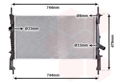 VAN WEZEL Radiators, Motora dzesēšanas sistēma 18002404